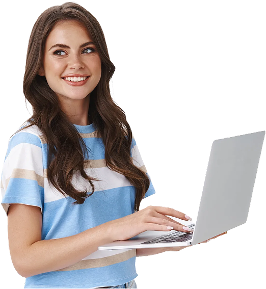 Marketing Woman with Laptop